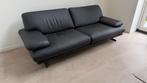 Rochebobois 3-zitsbank Envergure - Zwart Leer, Huis en Inrichting, Ophalen, Driepersoons, Zo goed als nieuw, Rechte bank