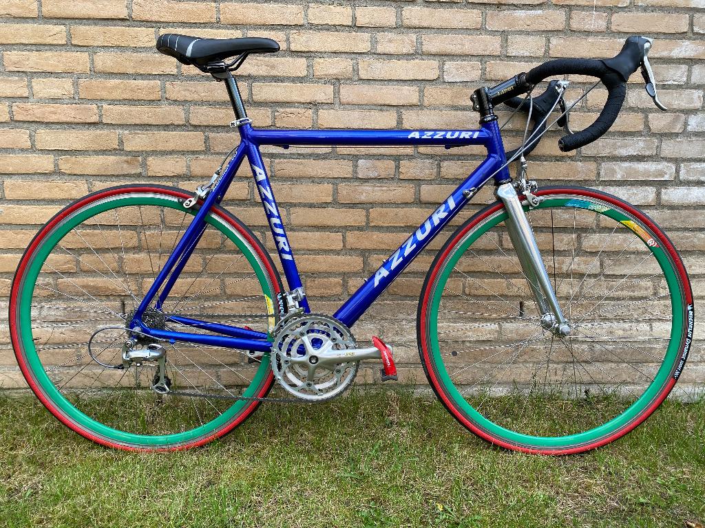 Racefiets Azzuri – Aluminium | Shimano 9-speed Triple, Gebruikt, Meer dan 20 versnellingen, 53 tot 57 cm, Ophalen