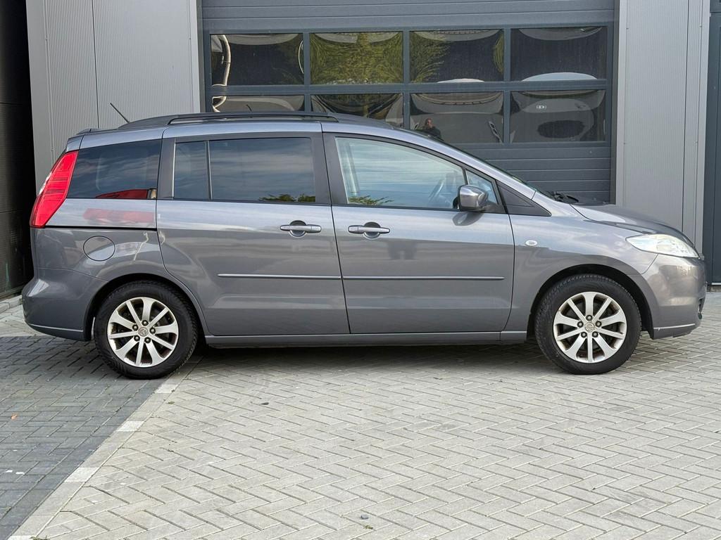 Mazda 5 1.8 Executive 7 persoons en apk tot 2-2027, Auto's, Mazda, Gebruikt, 1370 kg, 4 cilinders, Multifunctioneel stuurwiel