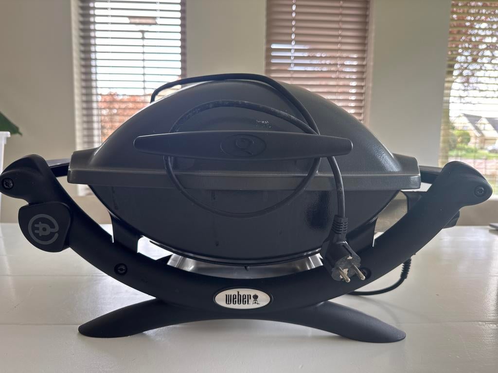 Weber BBQ Q1400 Dark Grey elektrische barbecue, Ophalen, Gebruikt