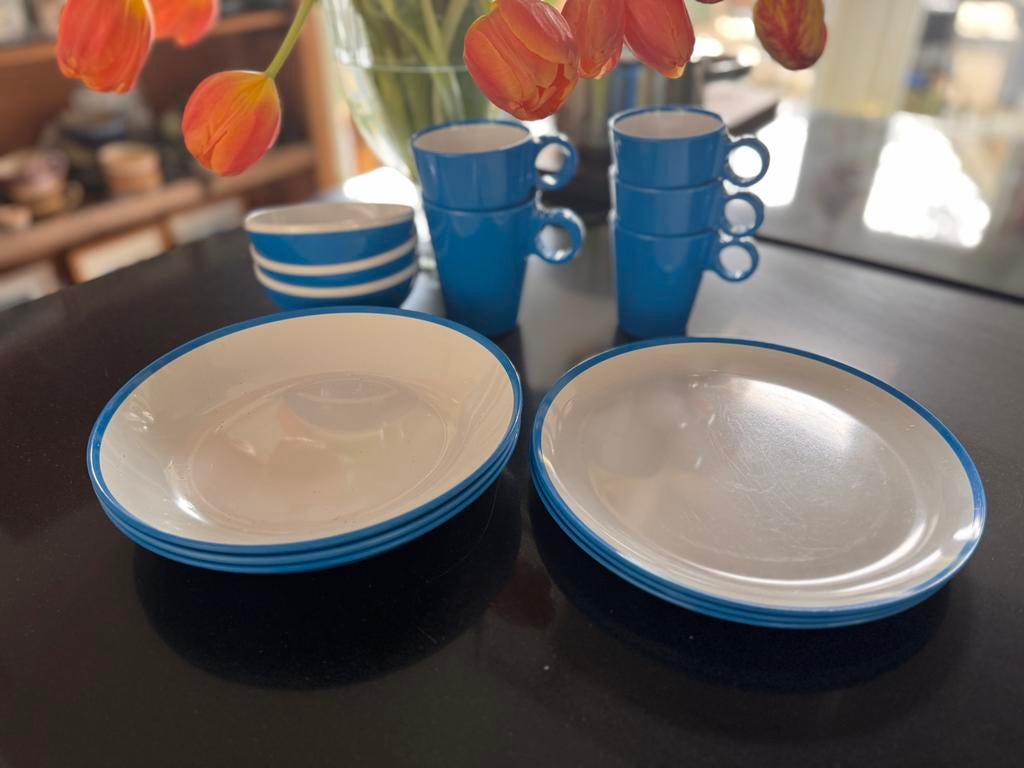 Mepal Flow Sky Blue campingservies, Ophalen of Verzenden, Zo goed als nieuw