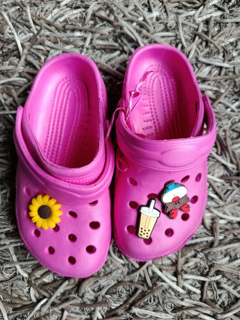 Roze klompjes met jibbitz maat 26 nieuw, Ophalen of Verzenden, Nieuw, Meisje