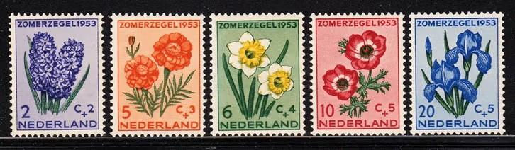 nederland nvph 602 t/m 606 (pf), Verzenden, Na 1940, Postfris