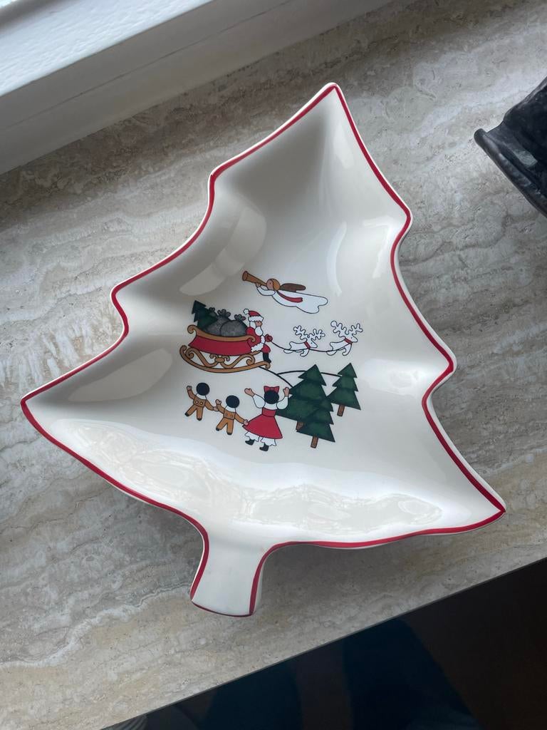 Mason's Ironstone Christmas Village Kerstboom Schaal, Huis en Inrichting, Keuken | Servies, Ophalen of Verzenden, Overige stijlen