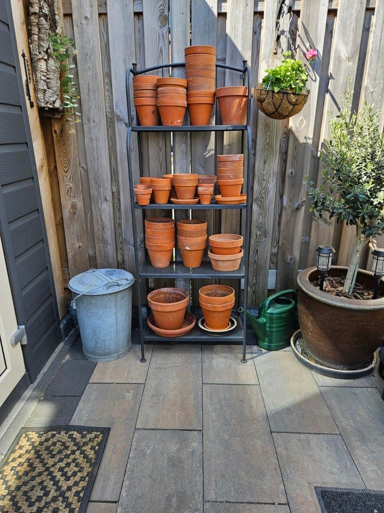 Partij terra cotta potten., Ophalen, Steen, Gebruikt, Minder dan 30 cm