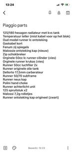 Piaggio/gilera onderdelen te koop, Ophalen of Verzenden, Overige typen, Piaggio