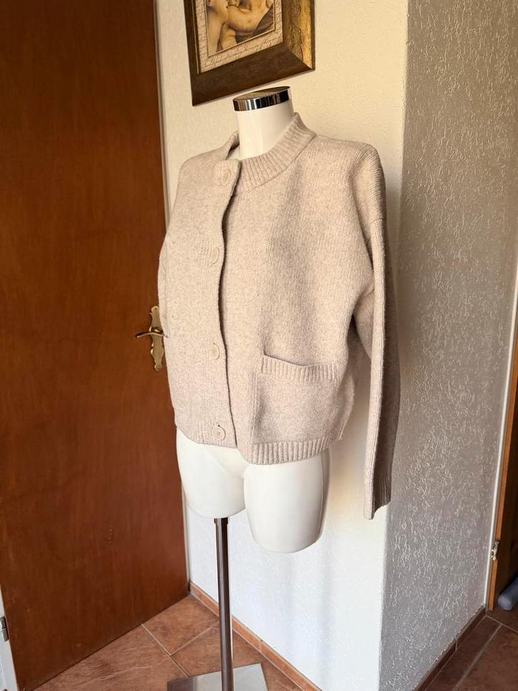 Dames kort casual vest maat M, Kleding | Dames, Truien en Vesten, Gedragen, Maat 38/40 (M), Beige, Ophalen of Verzenden