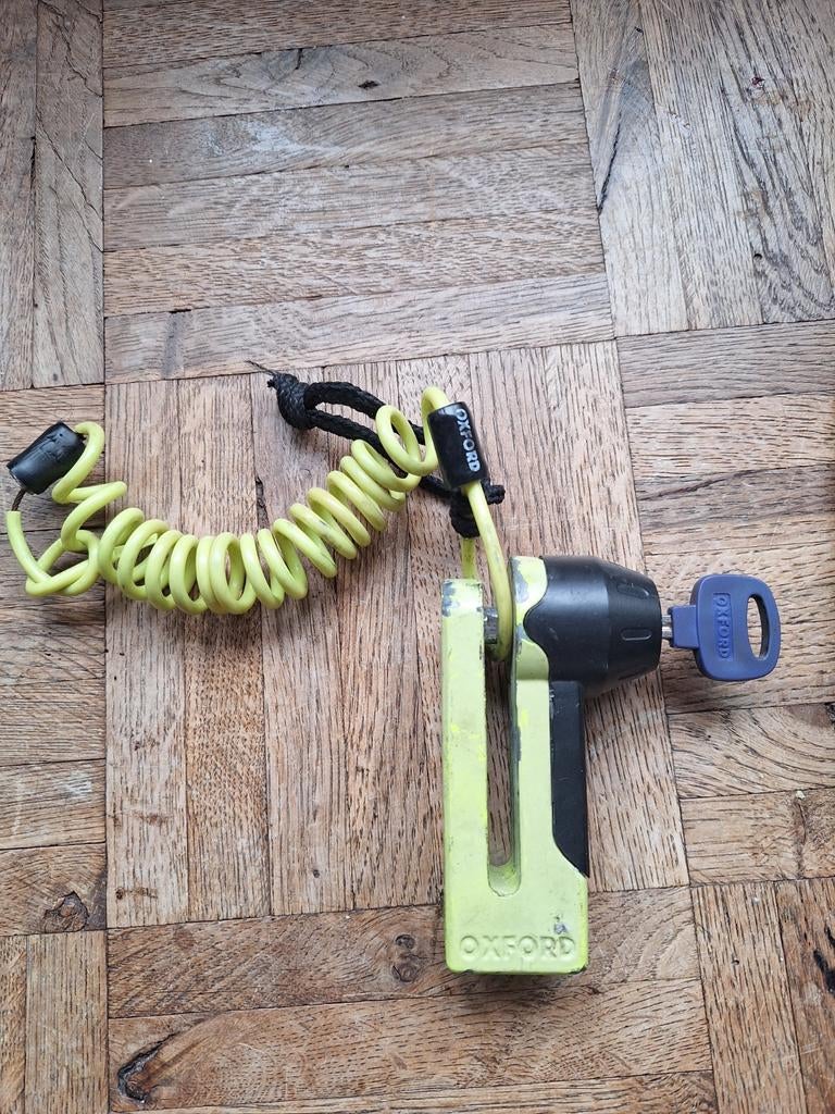 Oxford Schijfremslot Disclock - Gebruikt maar werkt goed, Ophalen of Verzenden