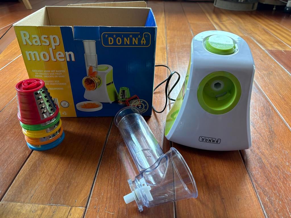 2x Prima Donna Rasp Molen - Elektrische Raspmolen, Ophalen of Verzenden, Zo goed als nieuw