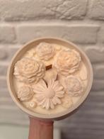 Handmade kaars ‘flowers’, Verzenden, Nieuw, Overige materialen, Minder dan 25 cm