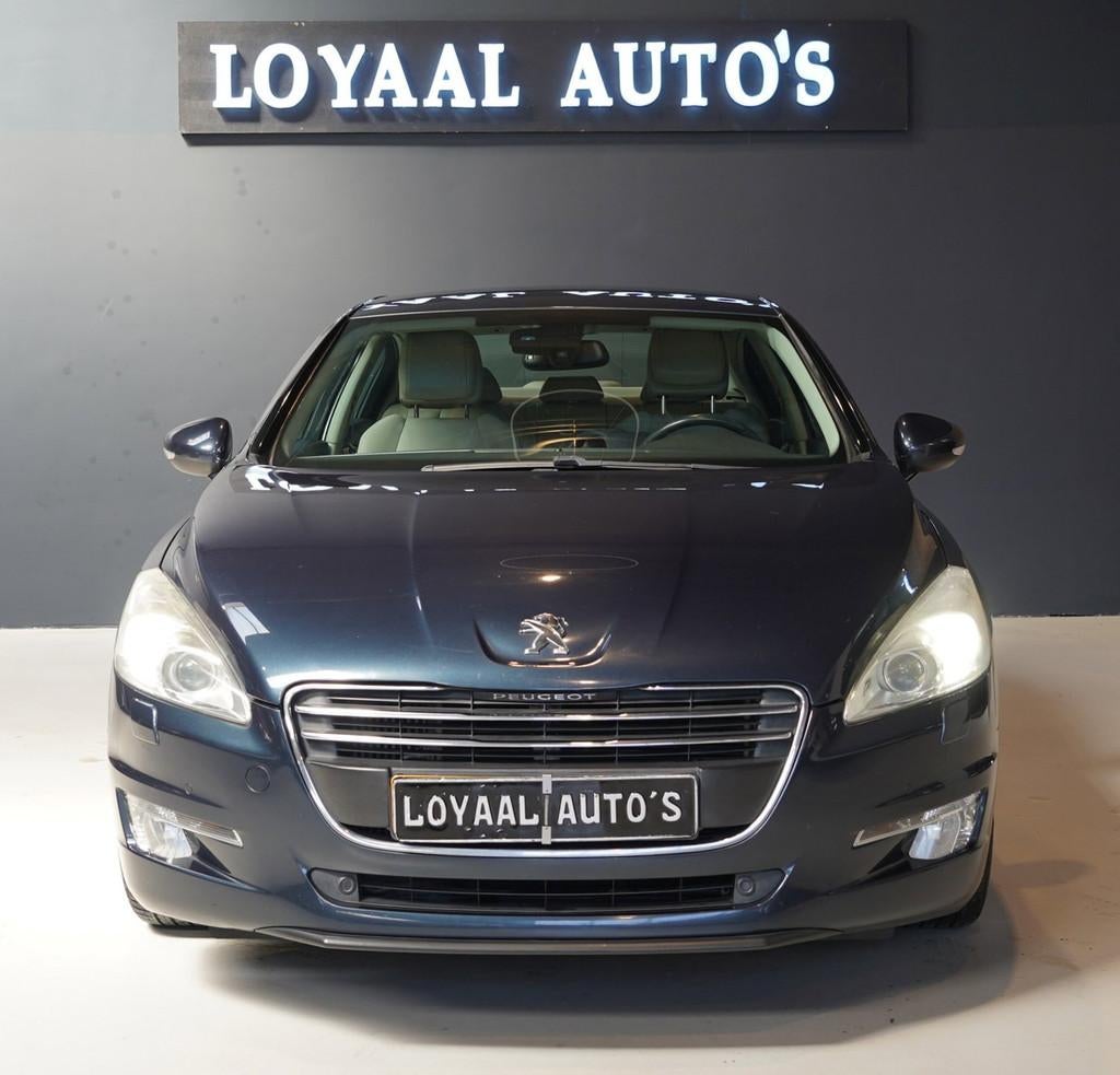 Peugeot 508 1.6 THP Allure | AUT | NAVI | AIRCO | TREKHAAK |, Euro 5, Gebruikt, Blauw, Leder en Stof