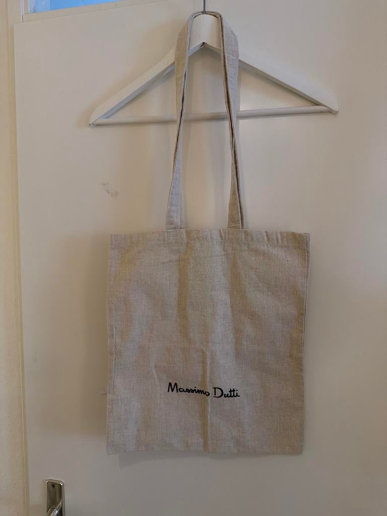 Massimo Dutti shoppingbag beige, Ophalen of Verzenden, Nieuw, Beige, Shopper