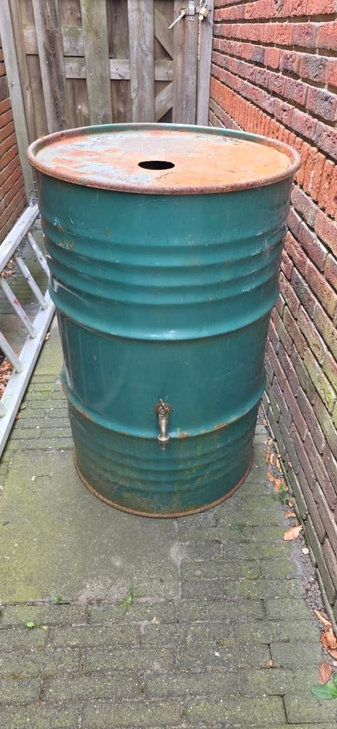 Regenton 200l met kraan, Ophalen, Gebruikt