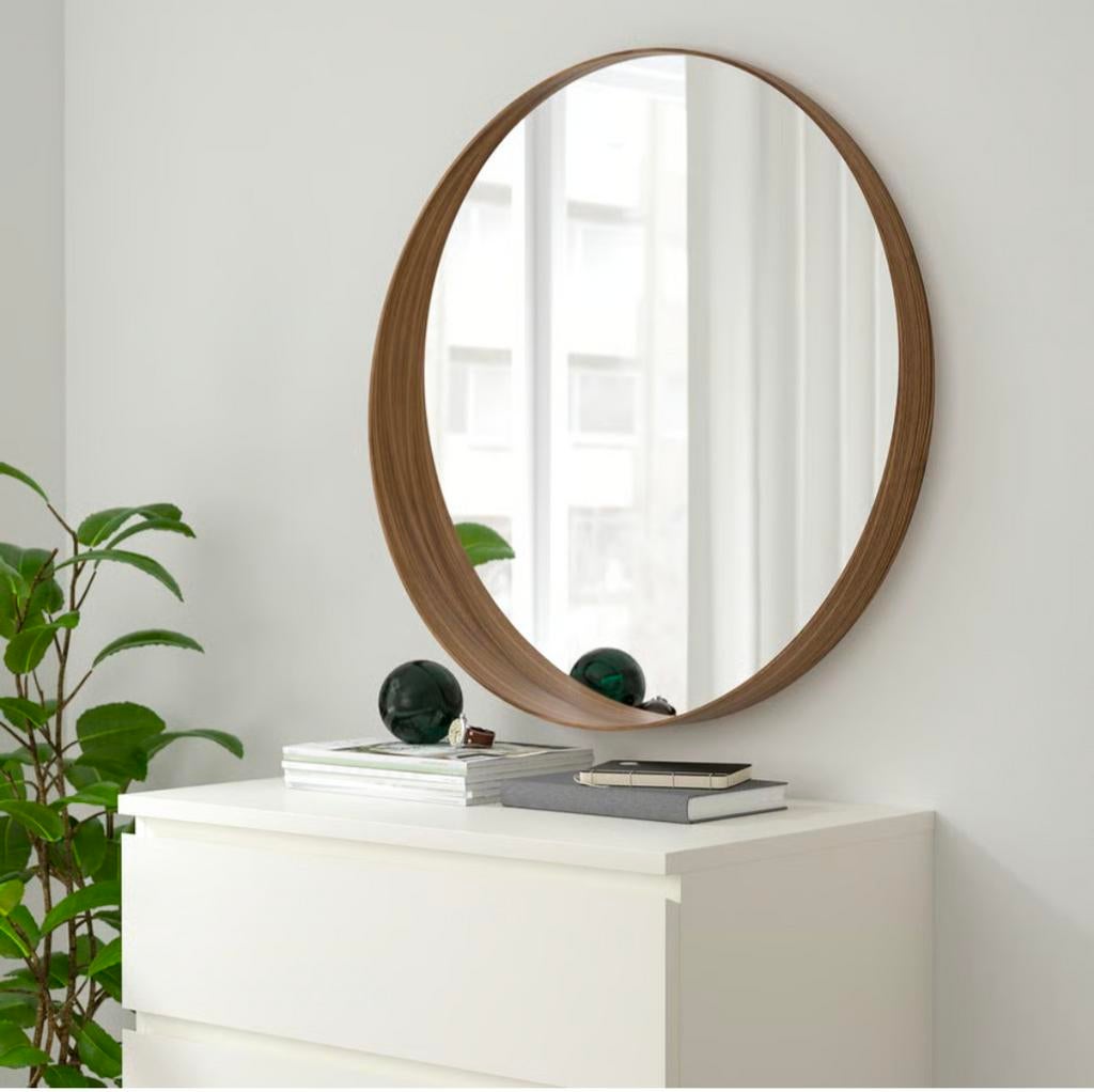 IKEA Langesund ronde spiegel - Zo goed als nieuw, Ophalen, Rond, Zo goed als nieuw, Minder dan 100 cm