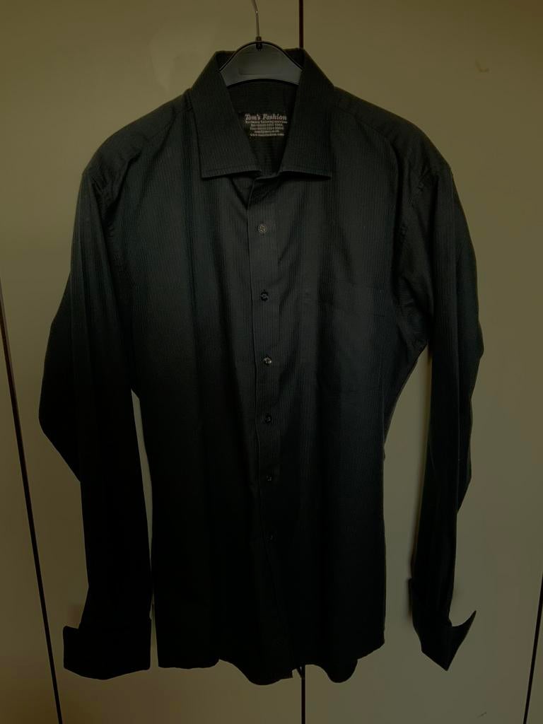 Mooi zwart overhemd  van Tom’s fashion. Maat xl., Kleding | Heren, Overhemden, Ophalen of Verzenden, Zo goed als nieuw, Zwart