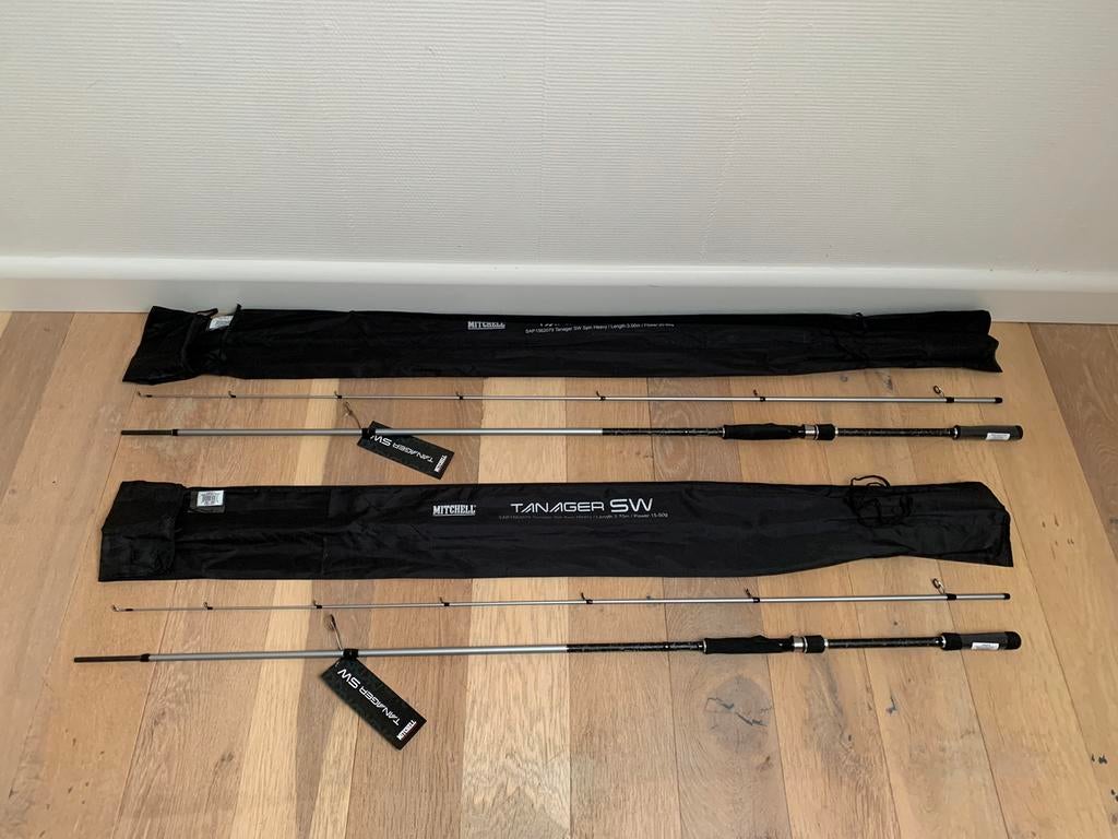 Nieuwe Mitchell Tanager SW spinhengel, 2.70m & 15-50 gr, Mitchell, Werphengel, Nieuw, Ophalen of Verzenden