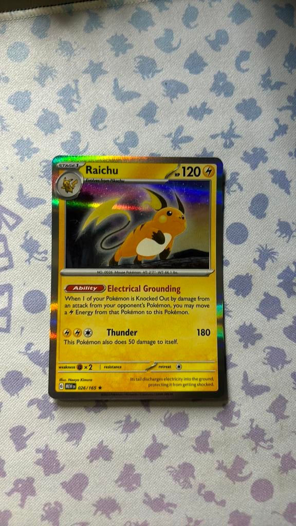 Raichu, Ophalen of Verzenden, Zo goed als nieuw