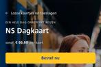 NS Dagkaart(E-ticket) - gehele dag reizen!, Tickets en Kaartjes
