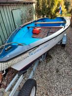 Polyester (vis)bootje 4,70m, Ophalen, Gebruikt