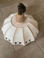 Vintage Jaren '70 Crème Hanglamp met Spiraalsnoer, Ophalen of Verzenden