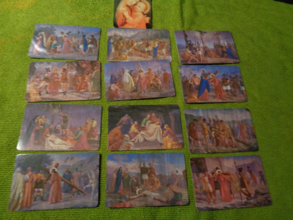 11 religie kaarten tegrote van bankpas, Ophalen of Verzenden