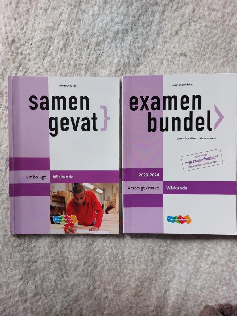 Samengevat Wiskunde + Examenbundel Wiskunde 2023/2024, Boeken, Ophalen of Verzenden, Beta, Zo goed als nieuw