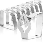 COM-FOUR 6x premium tafelkleedclips van roestvrij staal, Ophalen of Verzenden, Nieuw