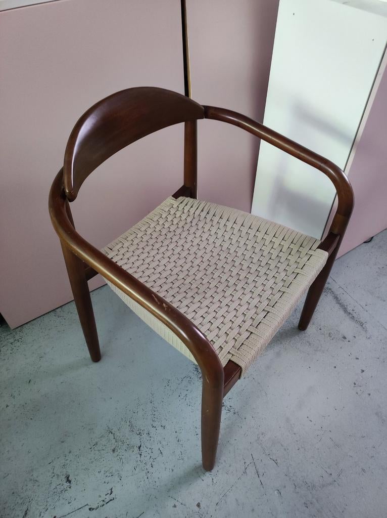 Stoel van acaciahout, Ophalen of Verzenden, Bruin, Eén