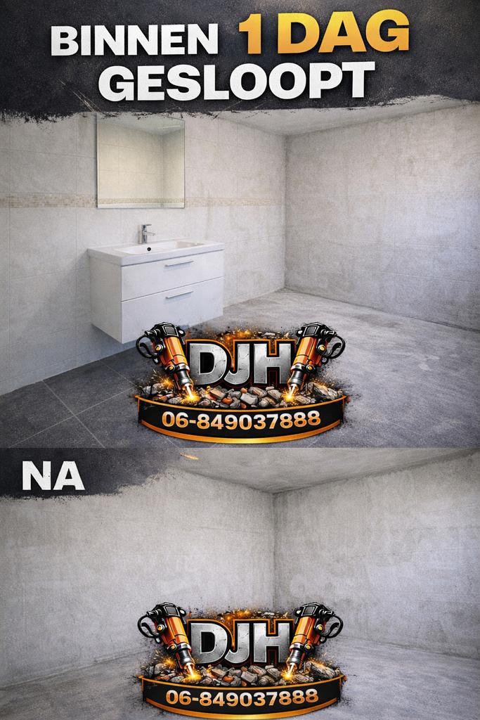 Badkamer of keuken slopen? Binnen 1 dag geregeld, Ophalen of Verzenden, Nieuw