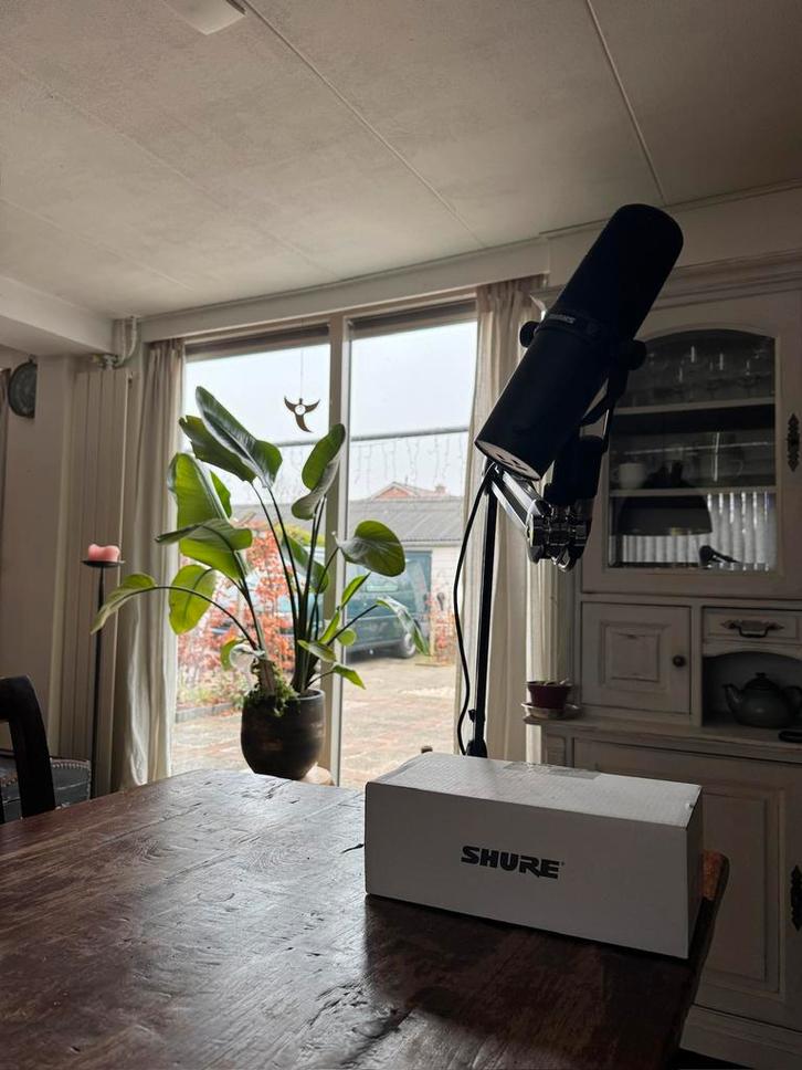 Shure SM7B + Rode PSA1+ mic stand – nooit gebruikt, Huis en Inrichting, Complete inboedels, Ophalen of Verzenden