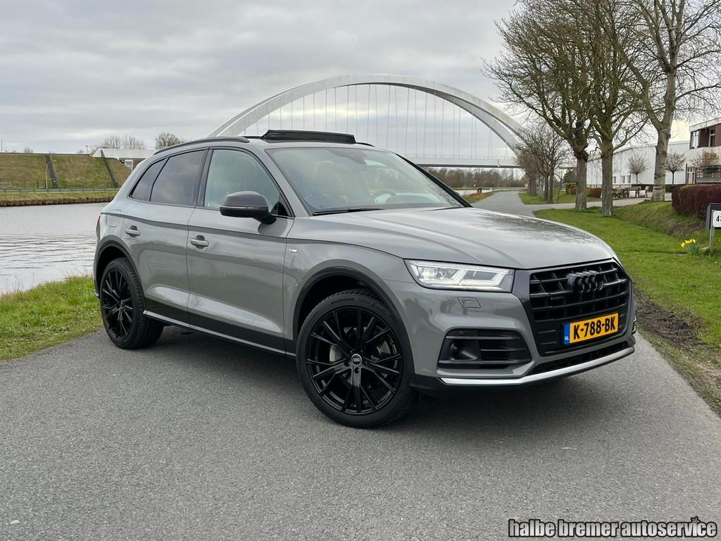 Audi Q5 2.0 TFSI quattro S Line Black Edition|RS stoel|Pano, Auto's, Automaat, Gebruikt, Euro 6, 4 cilinders
