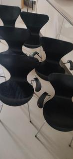 6x Fritz Hansen originele vlinderstoel 7 serie, Ophalen, Gebruikt, Zwart, Vijf, Zes of meer stoelen