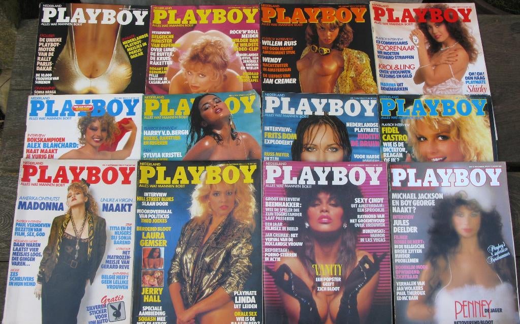 PLAYBOY TIJDSCHRIFT VINTAGE 1984 etc., Verzamelen, Tijdschriften, Kranten en Knipsels, Ophalen of Verzenden, 1980 tot heden, Nederland