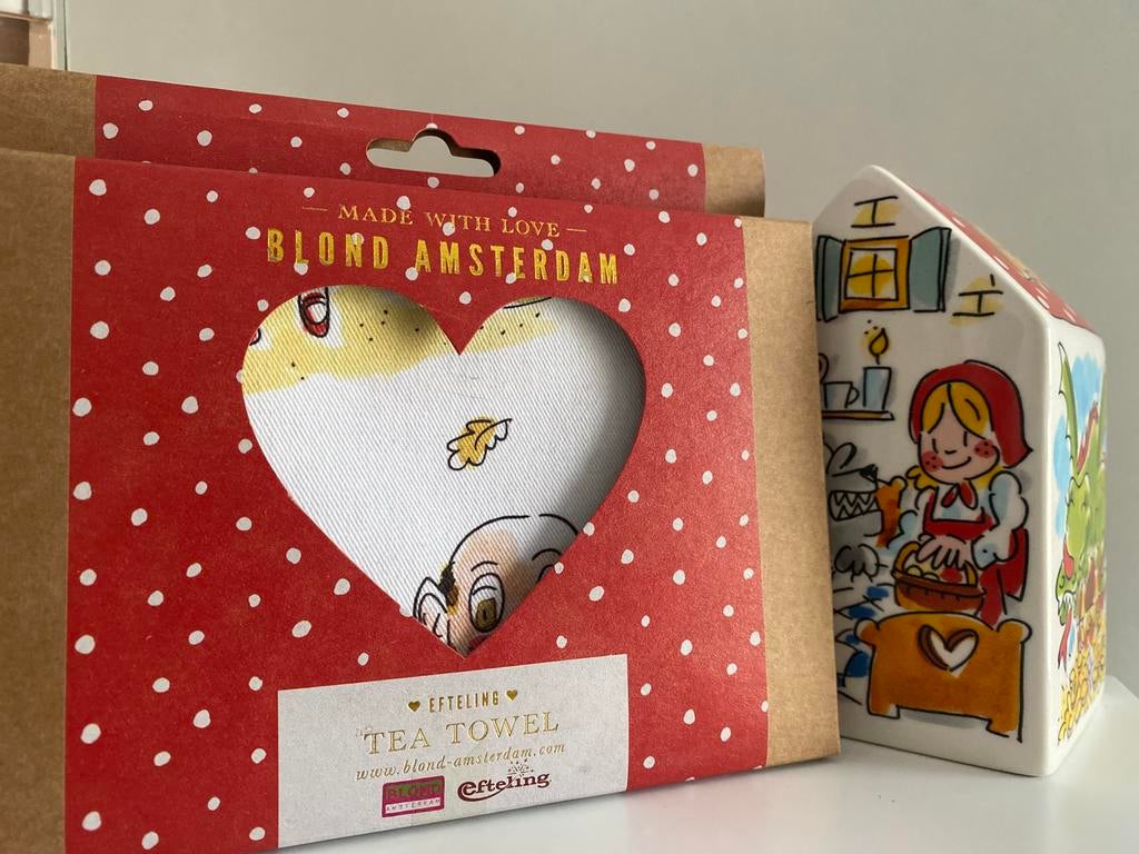 Blond Amsterdam ~ Efteling Spaarpot & Theedoek, Ophalen of Verzenden