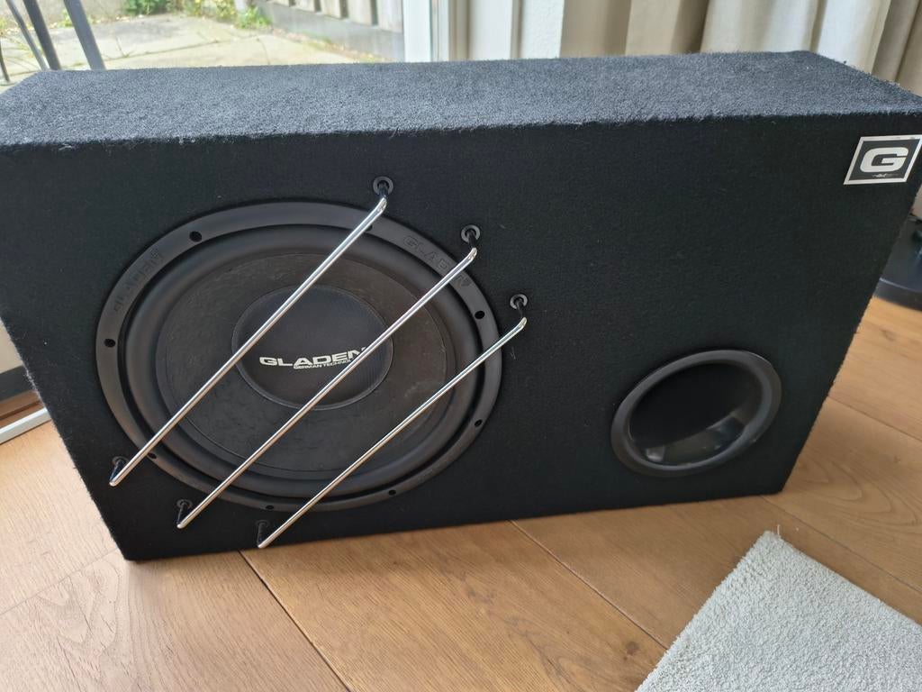 Gladen RS12 Subwoofer 400W RMS in kist, Auto diversen, Ophalen, Gebruikt