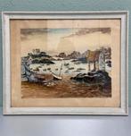 Raymond BLOSSIER 1925-13 Schilderij Calvaire zee Olieverf, Ophalen of Verzenden