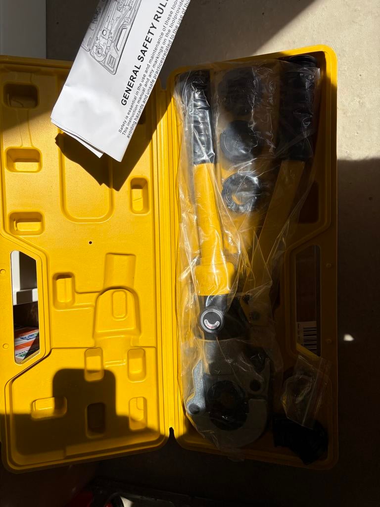 Nieuwe PEX buis krimptang set in koffer, Ophalen of Verzenden, Nieuw
