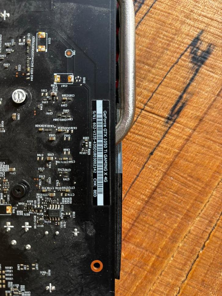 MSI GeForce GTX 1050 Ti Gaming X 4G Videokaart, Computers en Software, Videokaarten, Gebruikt, Nvidia, PCI-Express 3.0, GDDR5