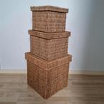 Zeegras mand met deksel / seagrass opbergmand, Ophalen of Verzenden