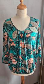 Tropische print top maat M/L, Maat 38/40 (M), Ophalen of Verzenden, Lange mouw, Gedragen