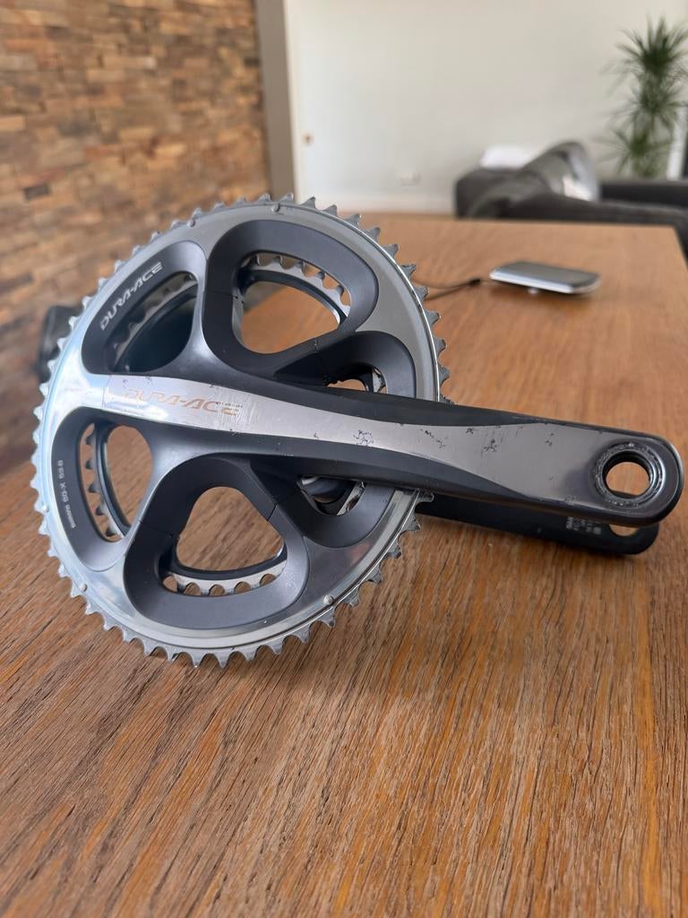 Crankstel Shimano Dura Ace 10speed 53/39 (FC-7900), Fietsen en Brommers, Fietsonderdelen, Gebruikt, Aluminium, Racefiets, Ophalen