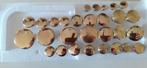 Antieke messing lade of kast knopjes, Ophalen of Verzenden, Koper