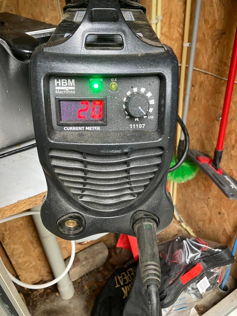 HBM Machines lasapparaat 220 v 120 ampère, Ophalen of Verzenden, Gebruikt, 150 tot 250 ampère, Inverter