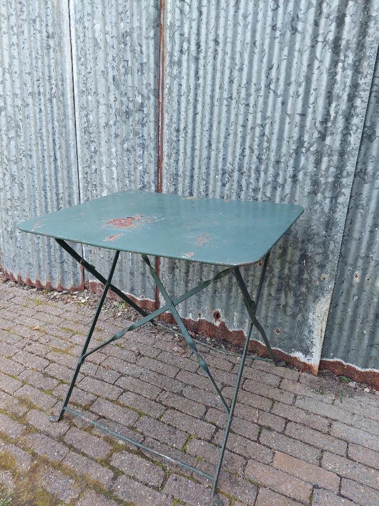 Bistro tafel / klaptafel BLOSSOM BROCANTE, Tuin en Terras, Tuintafels, Rechthoekig, Metaal, Ophalen of Verzenden