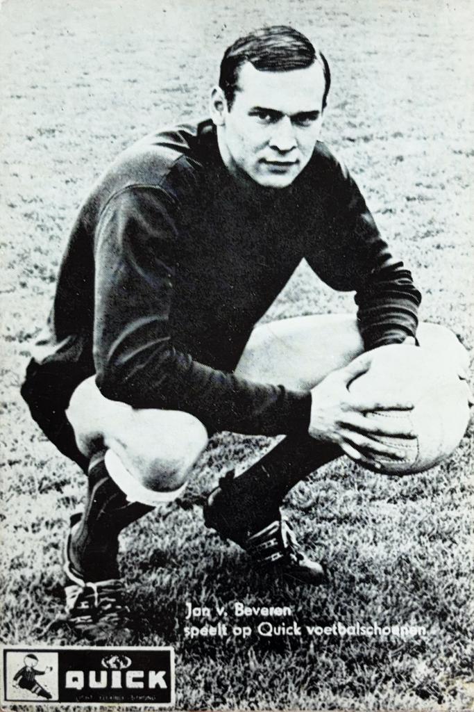 Spelerskaart Jan van Beveren - PSV Eindhoven, Ophalen of Verzenden, Gebruikt, PSV, Spelerskaart