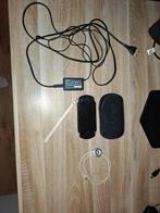 Zwarte PSP met custom firmware en accessoires, Zwart, Ophalen of Verzenden, PSP, Gebruikt