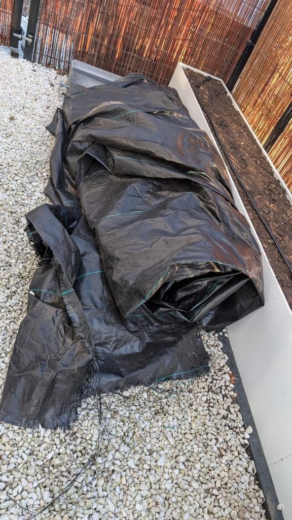 Worteldoek / Gronddoek - +/- 150 m², Tuin en Terras, Ophalen, Gebruikt