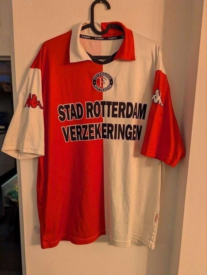 Feyenoord thuisshirt 2002 UEFA-Cup winst Kappa XL vintage, Verzenden, Zo goed als nieuw, Shirt