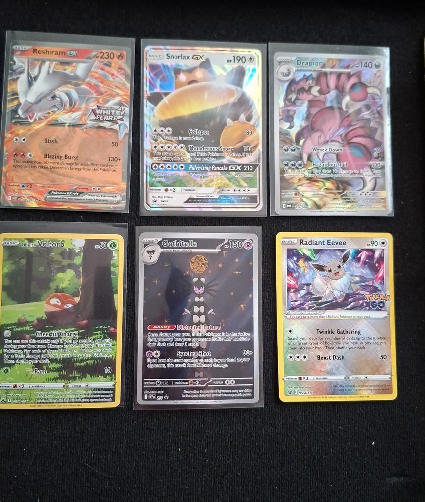 Pokémon Hitjes - Reshiram, Snorlax, Drapion GX, Hobby en Vrije tijd, Verzamelkaartspellen | Pokémon, Ophalen of Verzenden