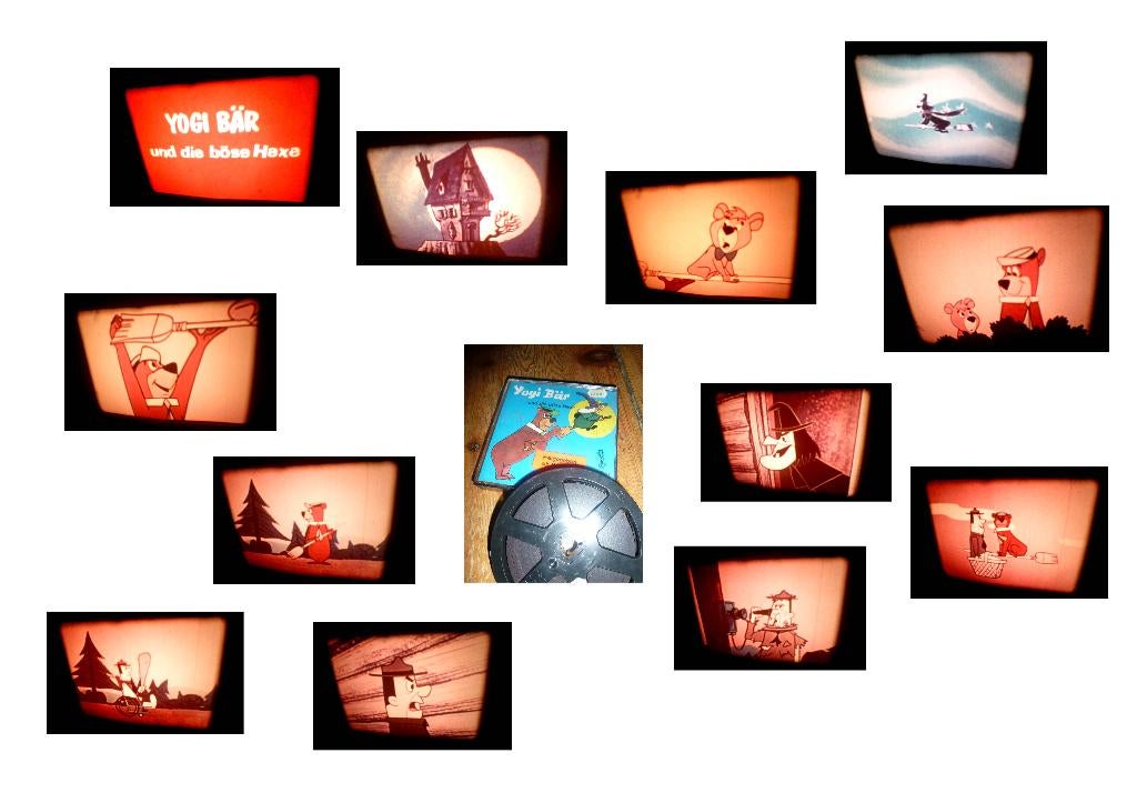 8mm film Yogi Bear Bewitched Bear - kleur - mooi - duits -, Ophalen of Verzenden, 8mm film
